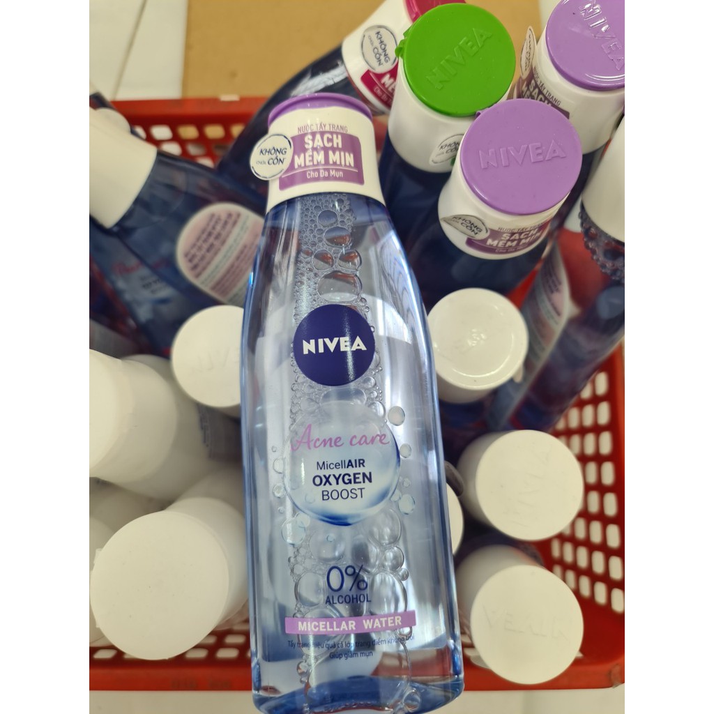 Nước tẩy trang không chứa cồn Nivia dành cho da Mụn 200ml