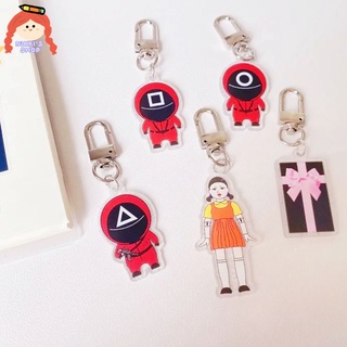 Móc khóa hình Squid Game bằng acrylic DIY