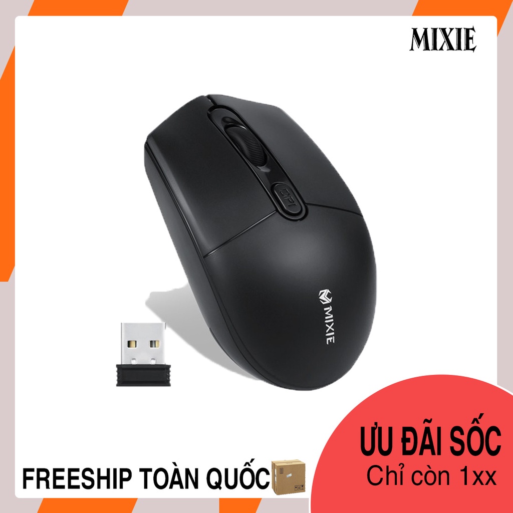 Chuột Máy Tính Không Dây Mixie [Freeship] Chuột Văn Phòng Bluetooth Gaming Cực Nhạy