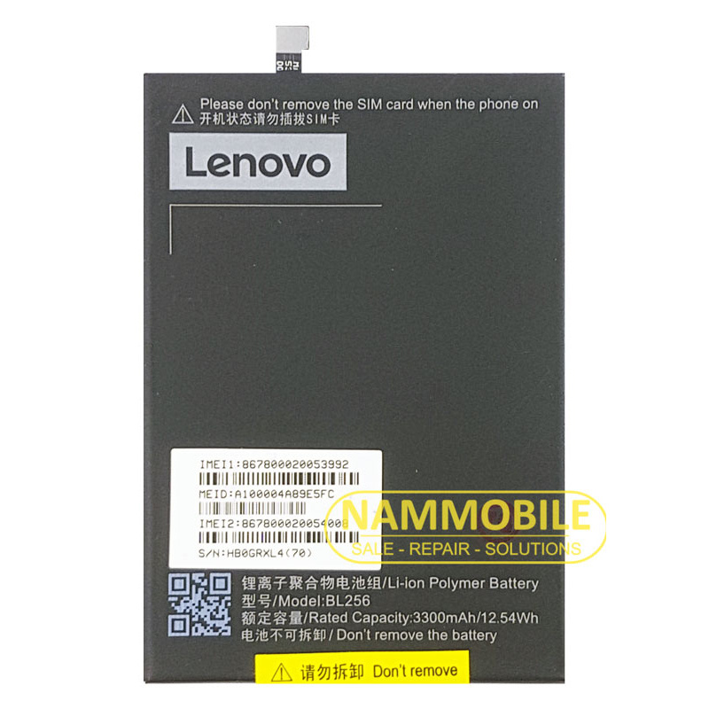 Pin LENOVO A7010 K4 NOTE  BL256 3300mAh  Zin chính hãng