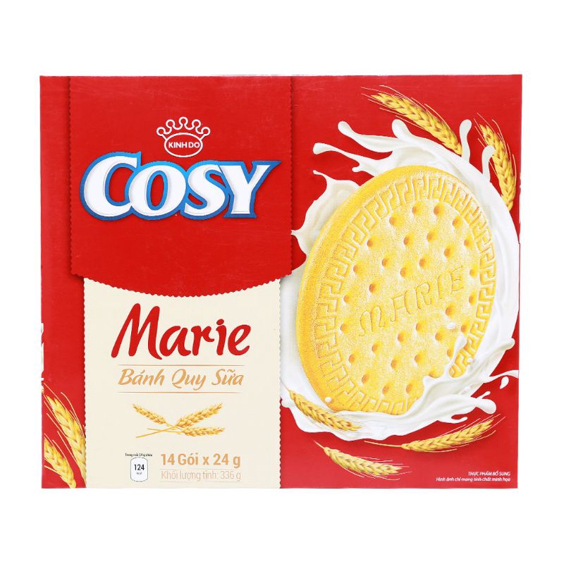 Hộp bánh cosy Marie vị dừa 320g/ hộp bánh quy Cosy sữa 336g