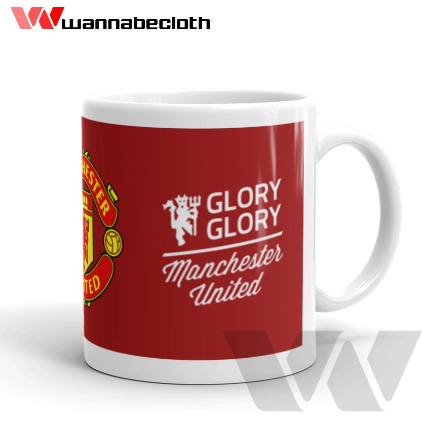 Bình Nước Manchester United Mug Manchester United Cup Ball Glass Mug Custom Ggmu 2