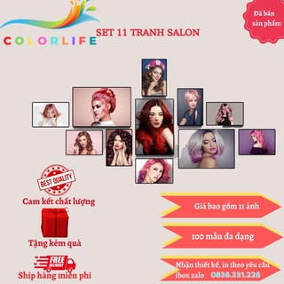 TRANH ẢNH SALON MẪU TÓC NỮ DÁN TIỆM QUÁN TÓC TRANG TRÍ SALON ĐẸP -FLTN4-ÁNH DƯƠNG