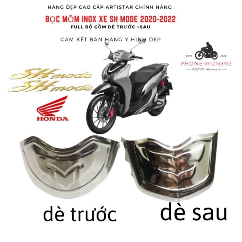 Ốp Mũi Dè SH Mode 2020-2022, Bọc Mõm Dè Xe SH Mode 2020-2022 (dùng chung)- Giá 1 Cặp Ảnh thật Sp