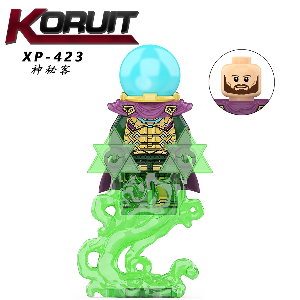 Minifigures Các Mẫu Nhân Vật Siêu Anh Hùng Người Nhện Spiderman Mysterio KT1055 - Đồ Chơi Lắp Ráp Mini