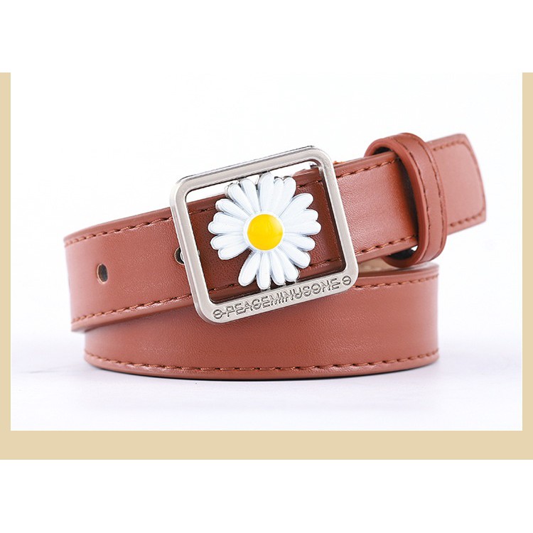 Thắt lưng nữ hoa cúc vuông