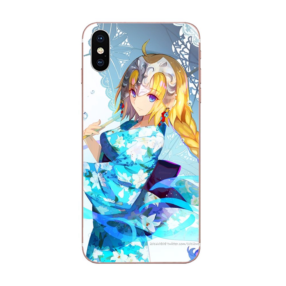 Ốp Điện Thoại Silicon In Hình Anime Jeanne D 'Arc Cho Iphone 11 Pro X Xs Max Xr 4 4s 5 5c 5s Se Se2 6 6s 7 8 Plus