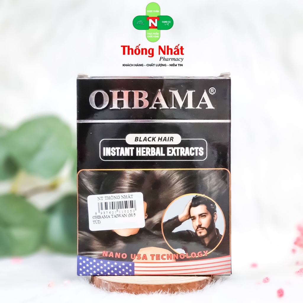 Dầu gội nhuộn tóc dược liệu Thái Dương màu đen 1 gói