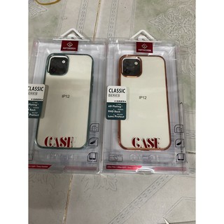 Ốp lưng iphone 12 mini (5.4) dẻo trong viền màu