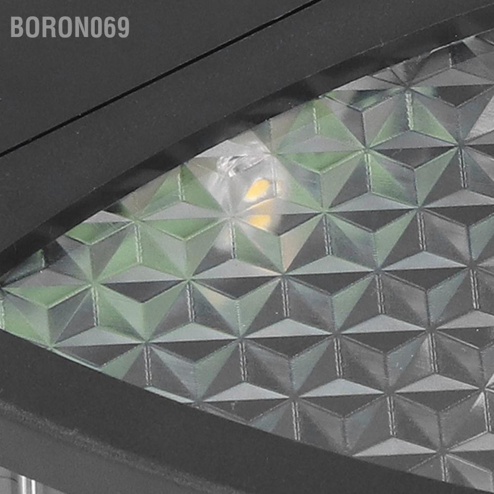 Boron069 LED Solar Wall Lamp Soft Warm Light Long Battery Life IP44 for Home Courtyard Lawn Garden