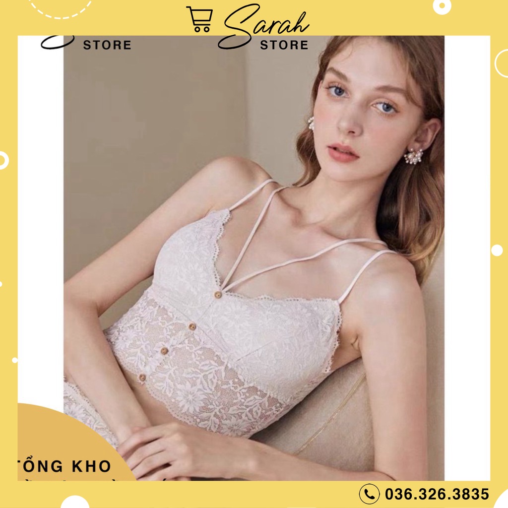 Áo Bra Ren Hoa 4 Khuy Cao Cấp Siêu Sexy 0882 Áo Ren Sexy Có Mút Đệm | BigBuy360 - bigbuy360.vn
