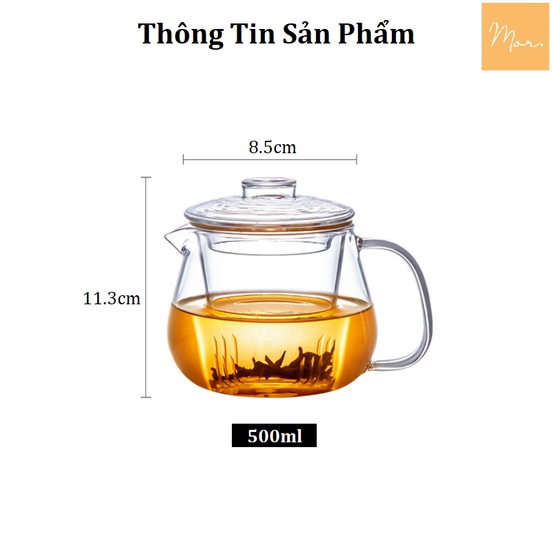 Ấm trà thủy tinh - 500ml