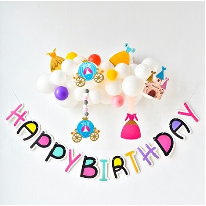 Dây HAPPY BIRTHDAY chủ đề hoạt hình mẫu mới 2022