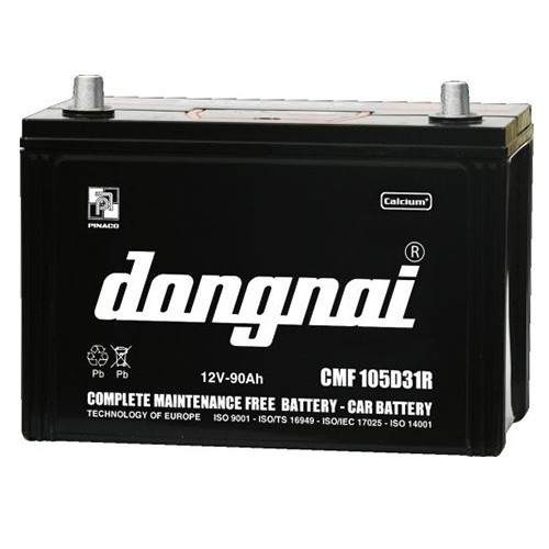 Ắc Quy Khô 90AH hiệu Đồng Nai CMF 105D31R khuyên dùng xe MITSUBISHI [HỎA TỐC TPHCM]