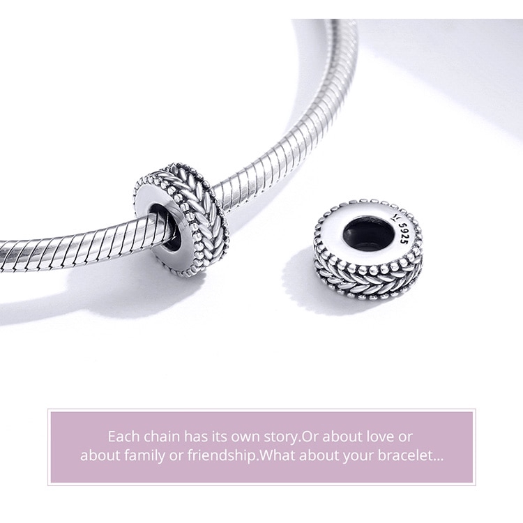 Hạt Trang Sức Bamoer Bằng Bạc 925 Dùng Làm Vòng Tay DIY