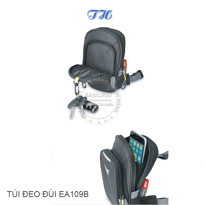 Túi đeo đùi givi EA109B thể thao nam đựng điện thoại khi chạy bộ Chính Hãng bảo hành 12 tháng