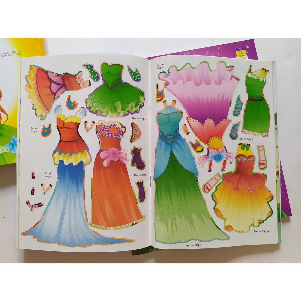 Sách - Set 10 Cuốn Dán Hình Trang Phục Công Chúa Tuyệt Đỉnh - Chọn Lẻ
