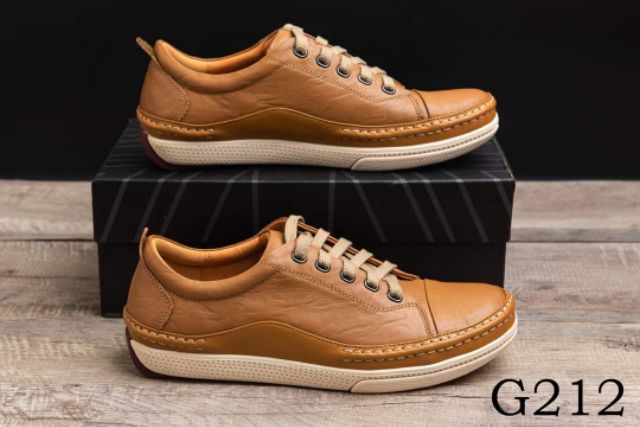 [Uy tín-Bh 5 năm] Giày thể thao nam da bò thật cao cấp nhận khẩu hàng xin, đế khâu chắc chắn đi êm chân lên from đỉnh