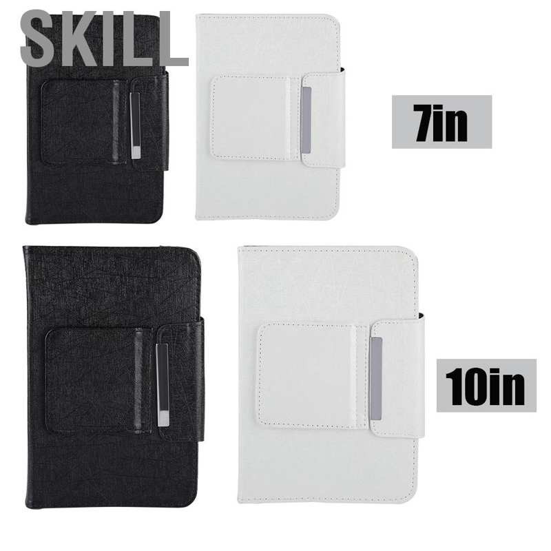 Skill Universal Tablet Laptop Phone PU Leather Protective Case Cover for Smart Cellphones 7/10 inches