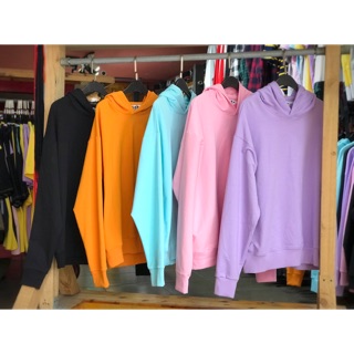 Áo nỉ trơn có mũ, dáng rộng, chất vải đẹp