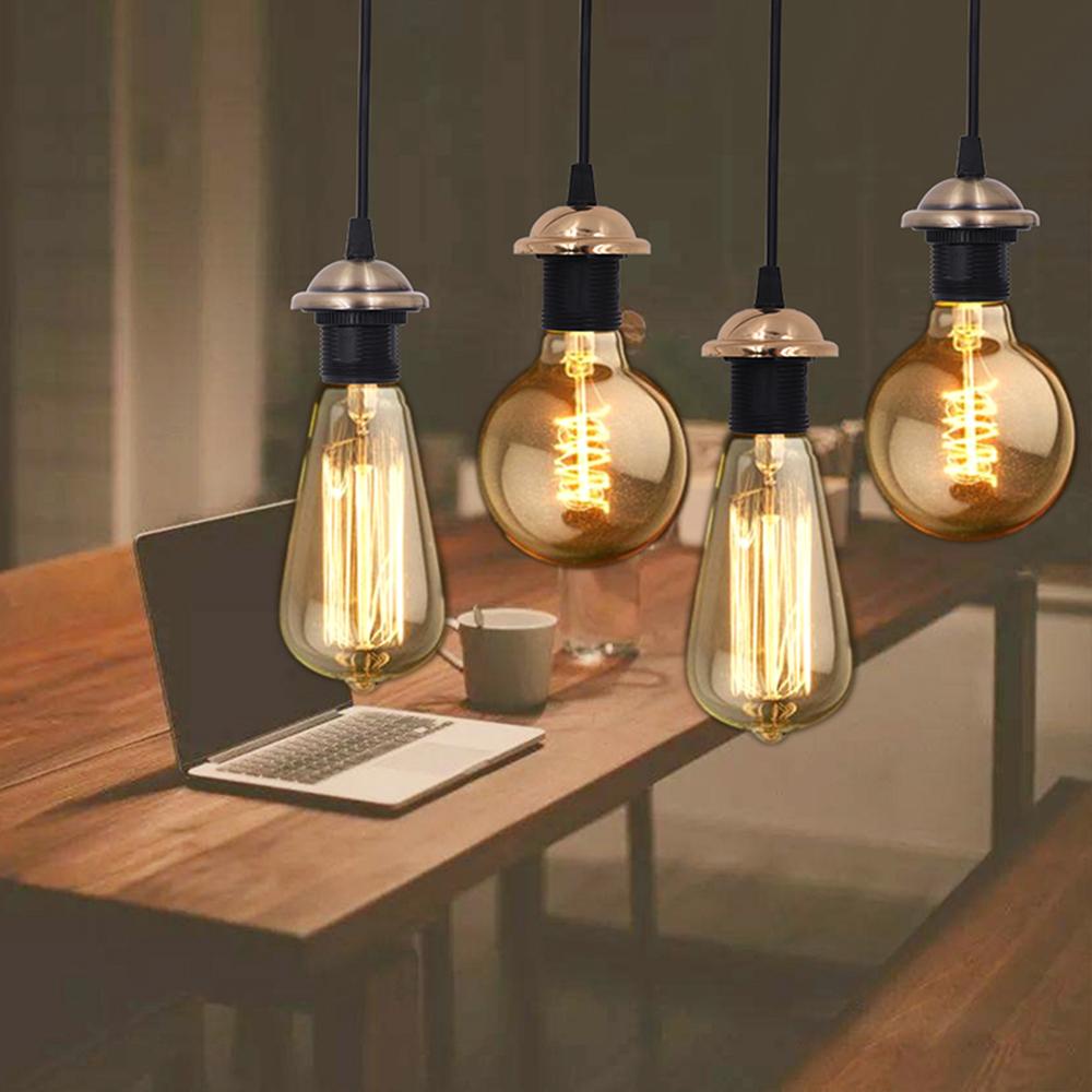 Chuôi Đèn E27 Gắn Trần Nhà Phong Cách Cổ Điển