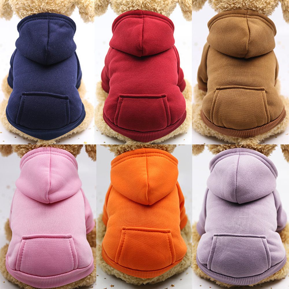 Áo hoodie giữ ấm nhiều màu sắc tùy chọn phong cách thu đông cho thú cưng