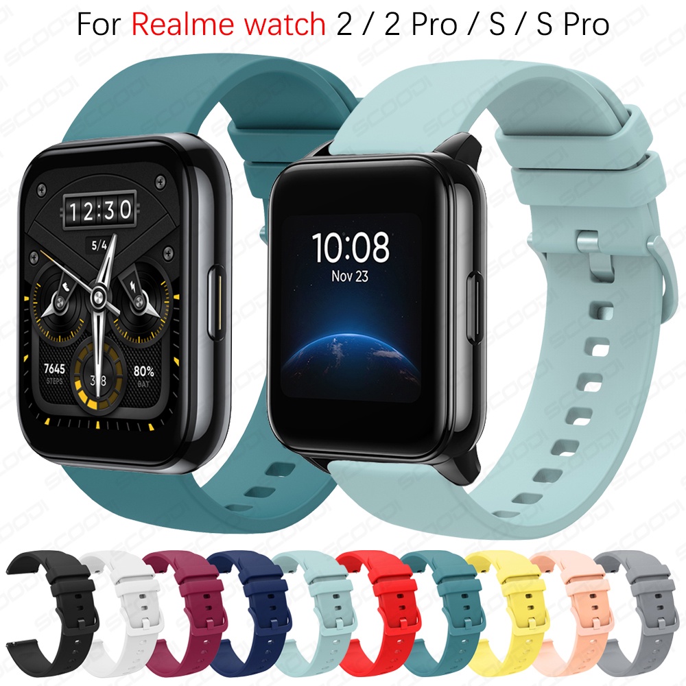 Dây Silicone Thay Thế Cho ĐồNg Hồ Realme watch 3 2 2Pro S S Spro