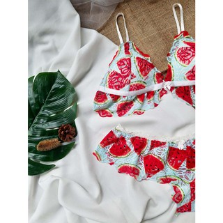 [TAS9] [SEXY-QUYẾN RŨ] [XẢ KHO GIÁ GỐC] Bộ bralette dưa hấu đẹp lạ [TAS09]