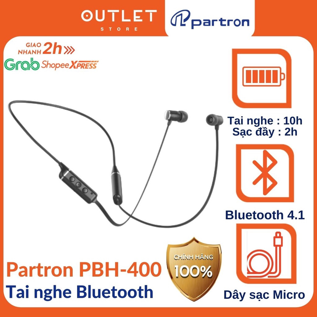 Giảm ₫240,000] Tai nghe Bluetooth Partron PBH-400, nghe nhạc, chơi game,  thể thao, âm thanh chi tiết - tháng 1/2022 - BeeCost