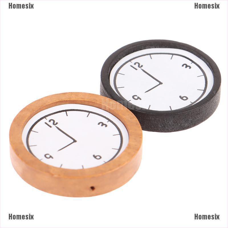 [HoMSI] 1:12 Dollhouse Miniature Wall Clock Play Miniaturas Home Decor Accessories SUU