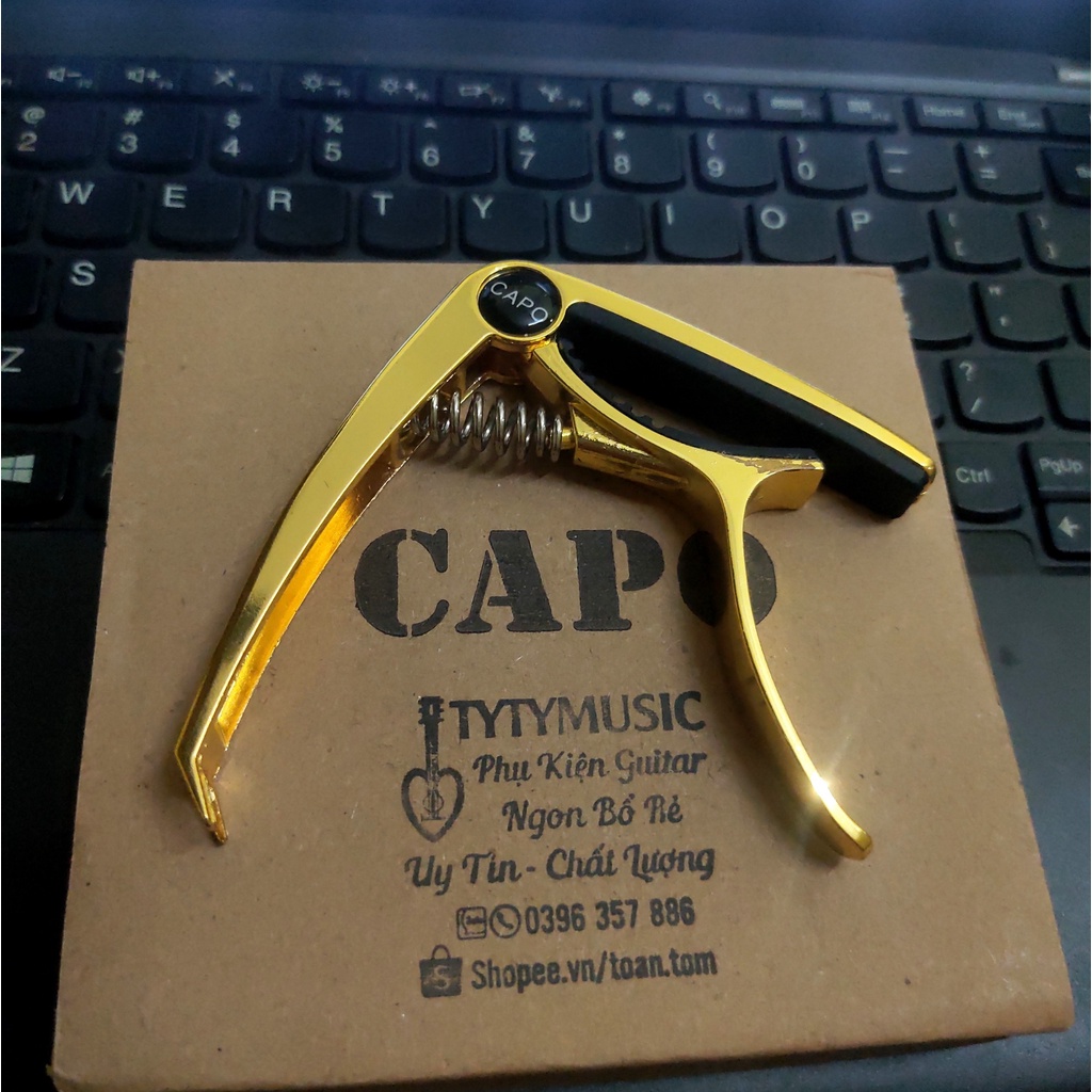 CAPO GUITAR kim loại 2 chức năng mạ vàng cao cấp chính hãng TYTYmusic