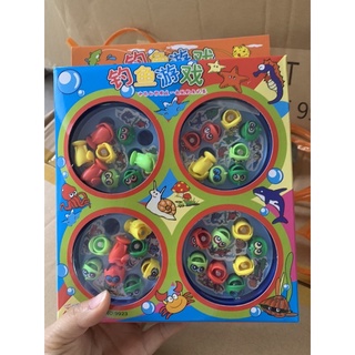 Câu cá Bin nam châm 4 hồ câu cho bé