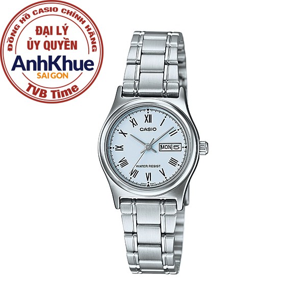 Đồng hồ nữ dây kim loại Casio chính hãng Anh Khuê LTP-V006D-2BUDF (25mm)