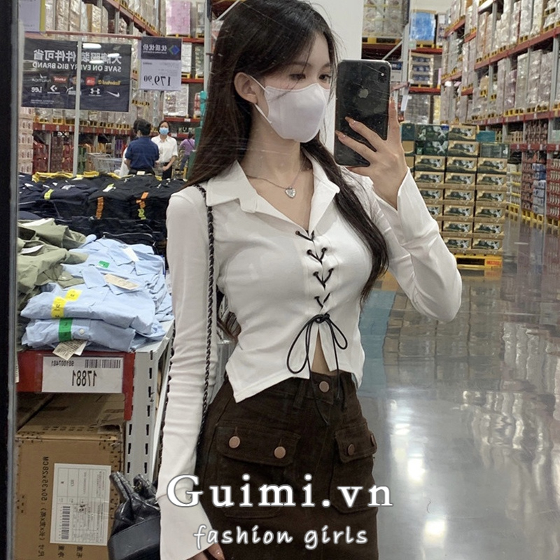 Áo polo Tay Dài Thời Trang Xuân Thu Dành Cho Nữ