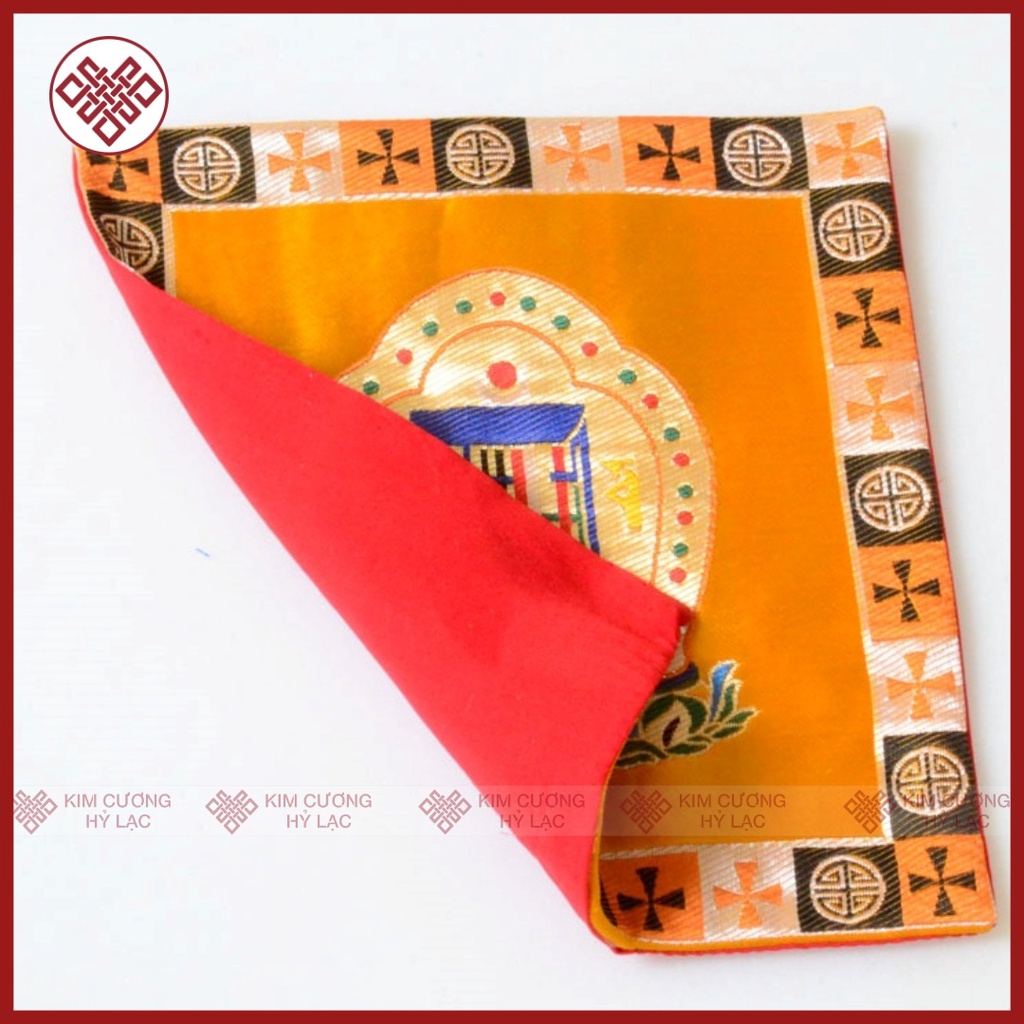 Tấm Lót Tượng Lót Pháp Khí Mật Tông  Biểu Tượng Kalachakra