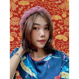 mấn tết trơn mặc áo dài