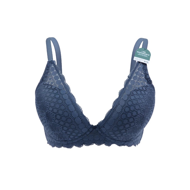 Áo lót nữ HMTmoda cup xéo ren có gọng, mút mỏng 609-62282B HMTmoda