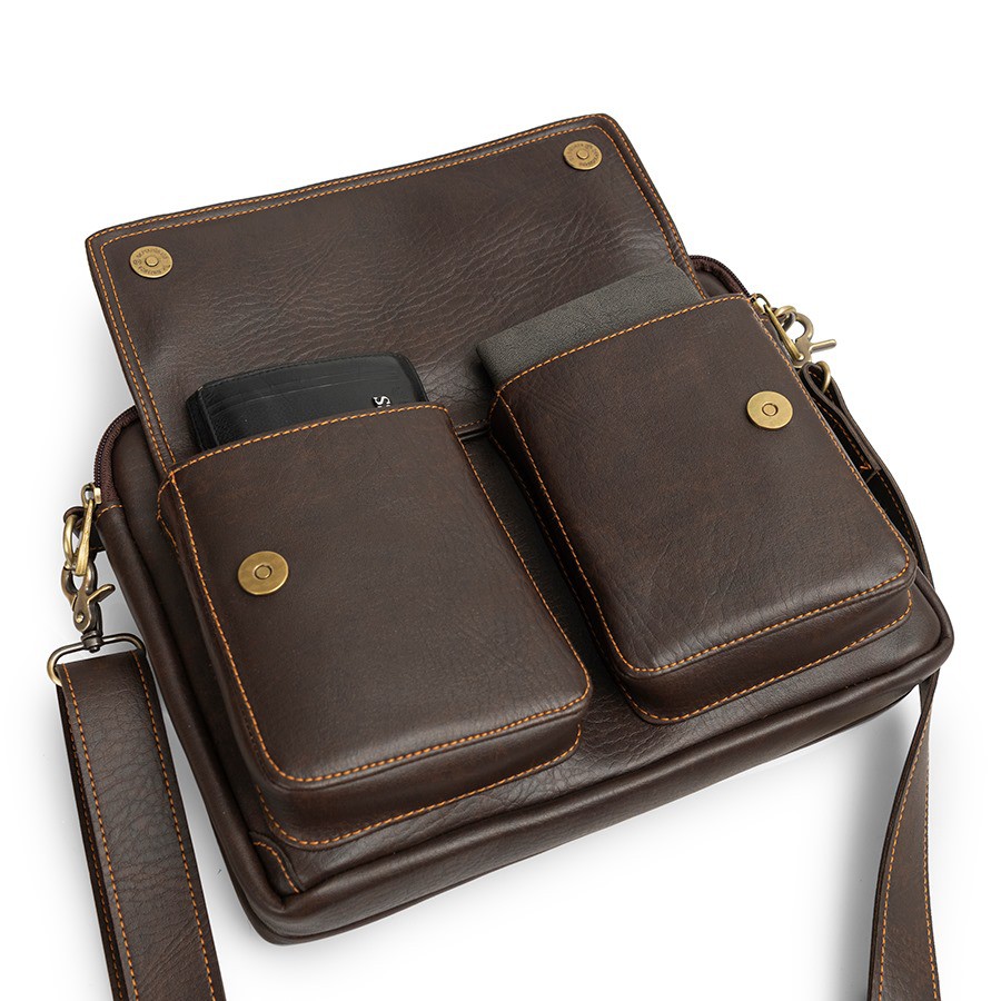 Túi đeo chéo nam, túi ipad da cao cấp, không bong tróc, không thấm nước