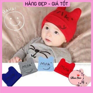 Mũ len mèo Milk cực xinh cho bé yêu