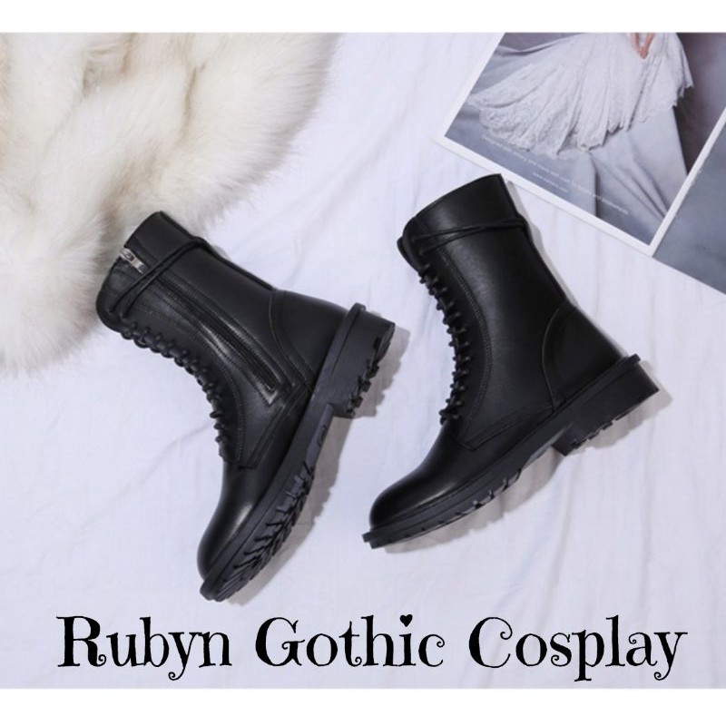 [CÓ SẴN] 🔥 Giày Boots Chiến Binh khóa kéo cổ cao cá tính ( size 35 - 40 )