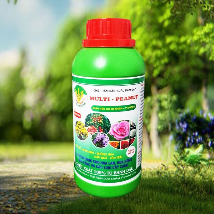 PHÂN BÁNH DẦU ĐẬM ĐẶC MULTI - PEANUT 500ML KÍCH THÍCH SINH TRƯỞNG- BUNG ĐỘT – DƯỠNG HOA – LỚN TRÁI