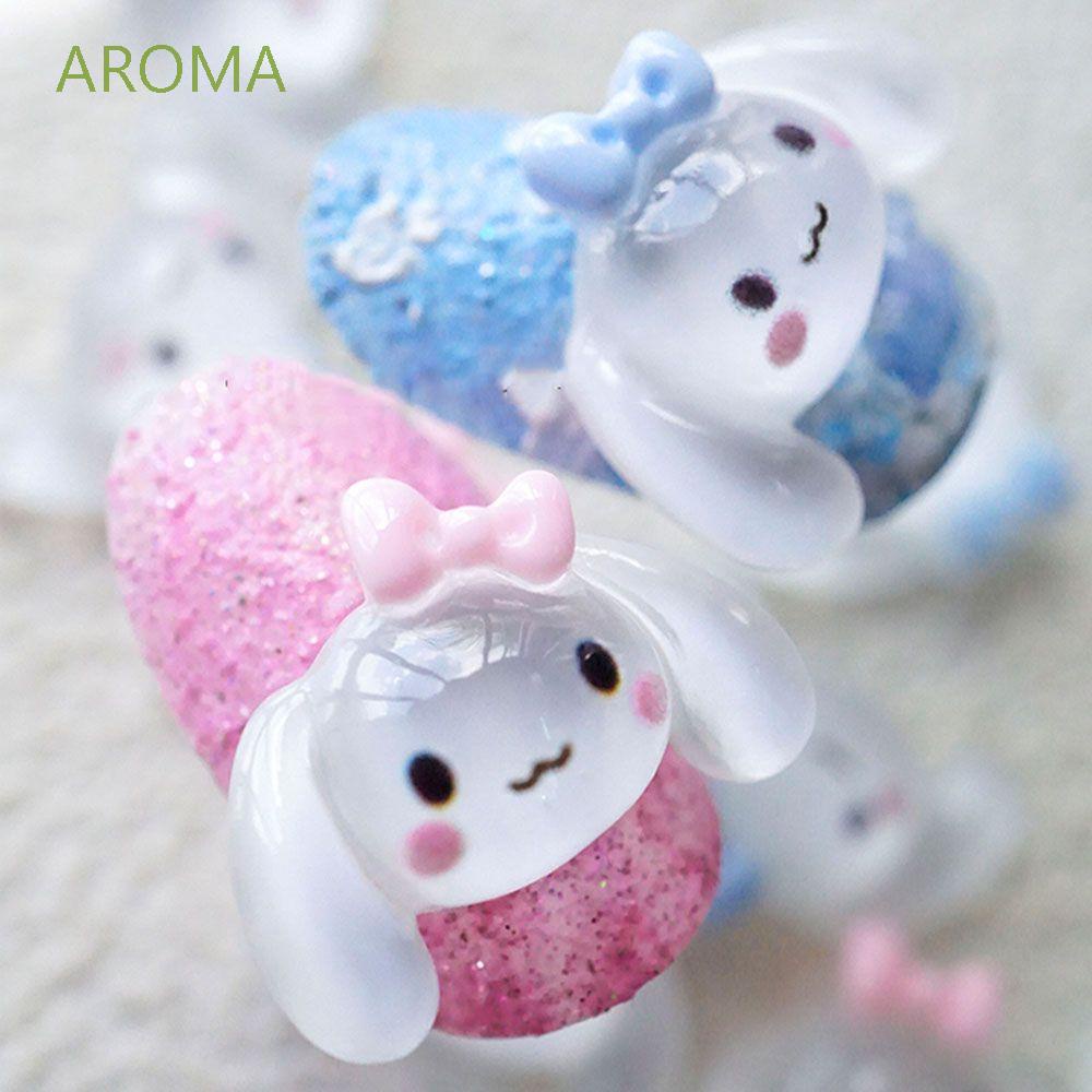 [Hàng mới về] Phụ kiện trang trí móng tay hình chú chó dễ thương bằng nhựa resin trong suốt tùy chọn màu sắc DIY