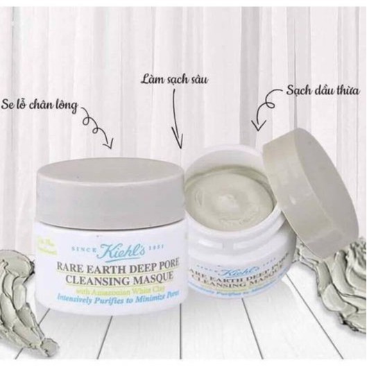 Mặt Nạ Đất Sét Kiehl's Rare Earth Deep Pore Cleansing Masque Kiehls (14ML)