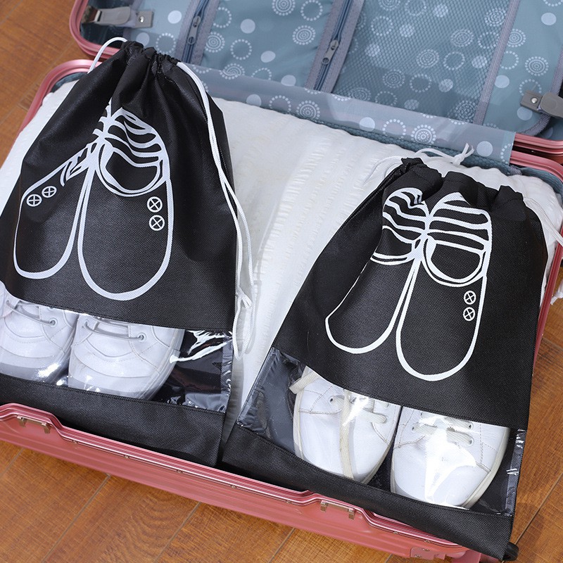 Túi đựng giày họa tiết chống bẩn bụi tiện lợi size to Q125