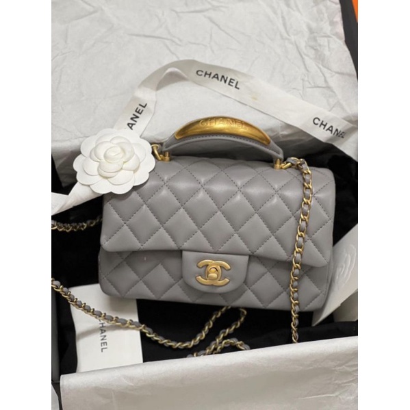 Túi xách nữ mini Tophandle sz20cm da thật hàng đẹp nét căng fullbox nam châm nguyên seal