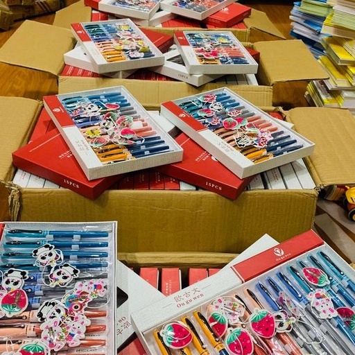 Bút máy owen 879 ngòi hoa vàng mài sắc cầu vồng siêu đẹp + tặng thêm ngòi