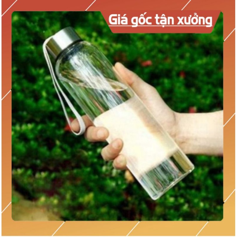 [Loại 1] Combo 5 chai nước thủy tinh 500ml