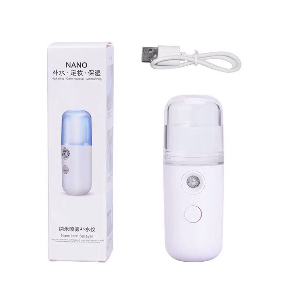 Máy Xông Hơi Mặt Nano - Máy phun sương xịt khoáng Nano mini cầm tay dưỡng da