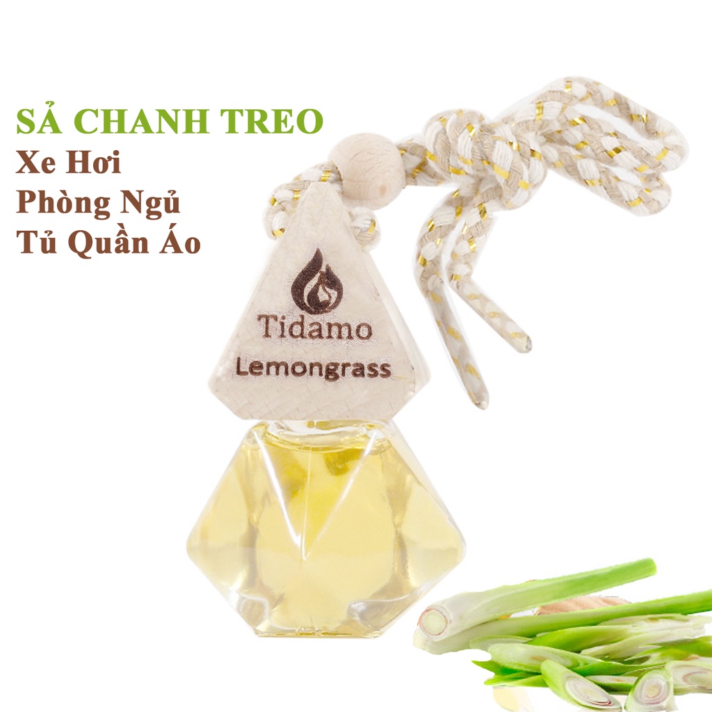 Combo Tinh Dầu Sả Chanh 50ML + Tinh Dầu Treo Xe Treo Phòng Sả Chanh Nguyên Chất, Chính Hãng, Có Kiểm Nghiệm Chất Lượng