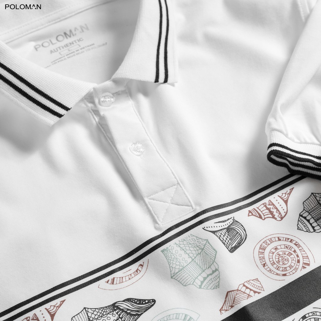 Áo Polo nam cổ bẻ COS in họa tiết vải cá sấu Cotton xuất xịn,chuẩn form,trẻ trung-năng động - POLOMAN | BigBuy360 - bigbuy360.vn